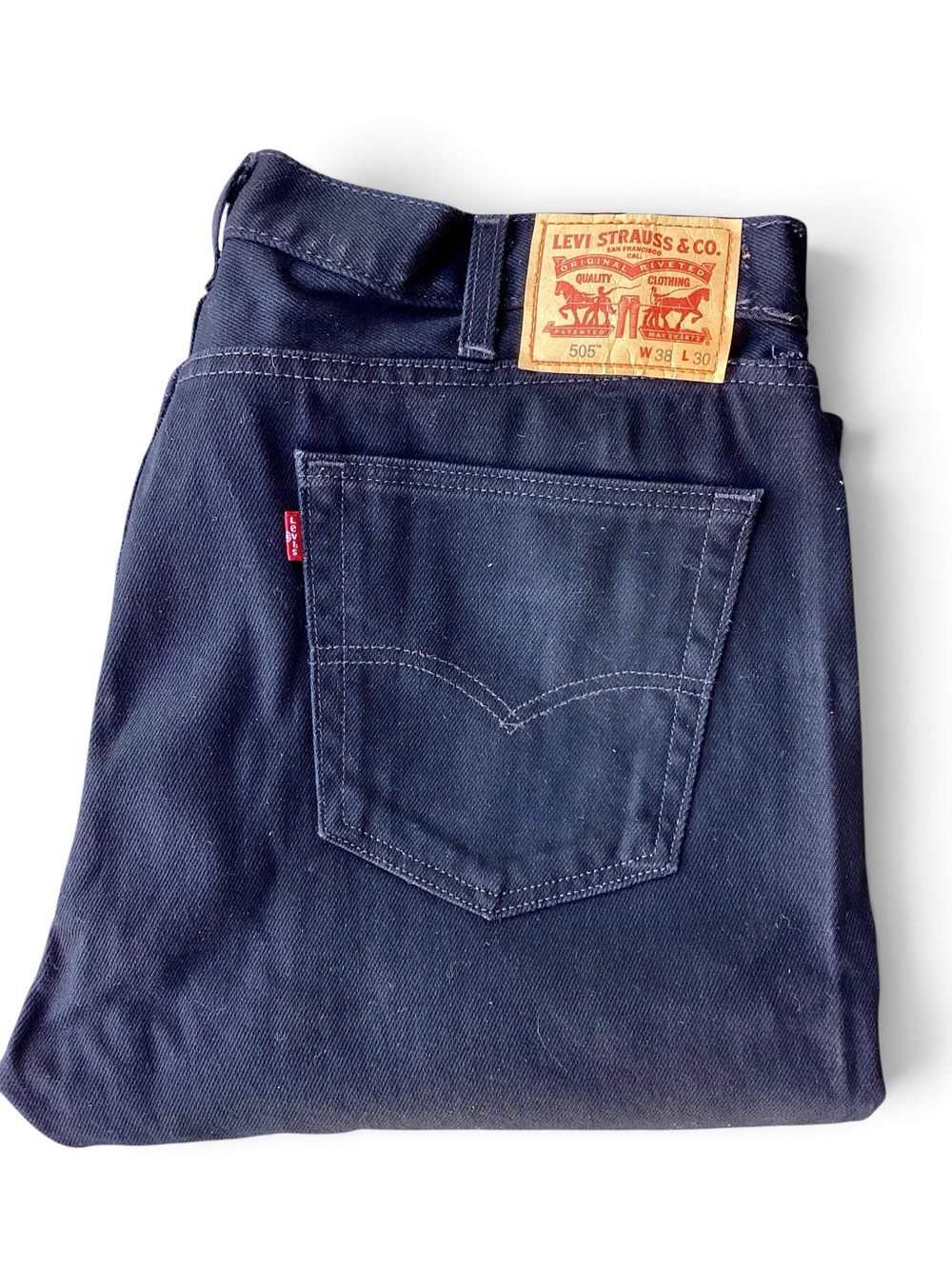 NWOT Levi's 505 Men’s Black Jeans 38x30